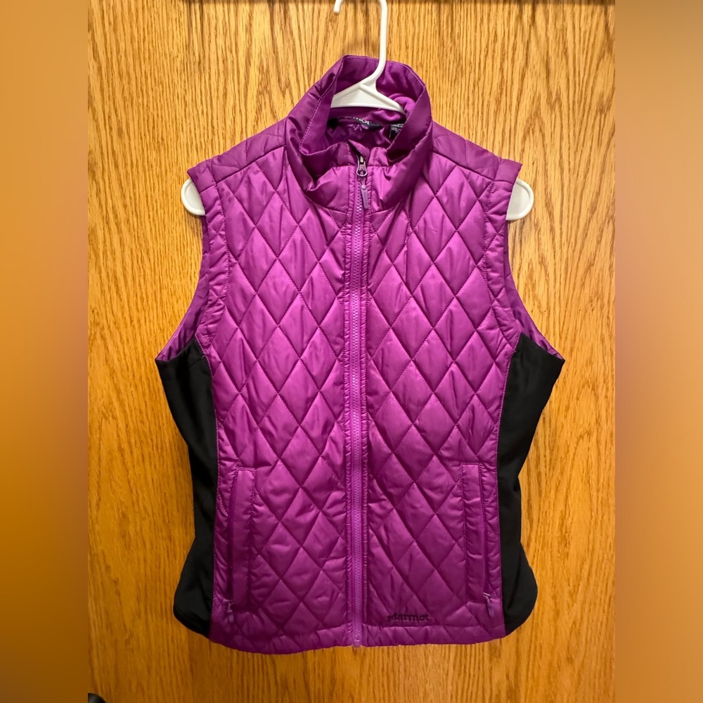 Marmot Pink and Black Quilted Vest